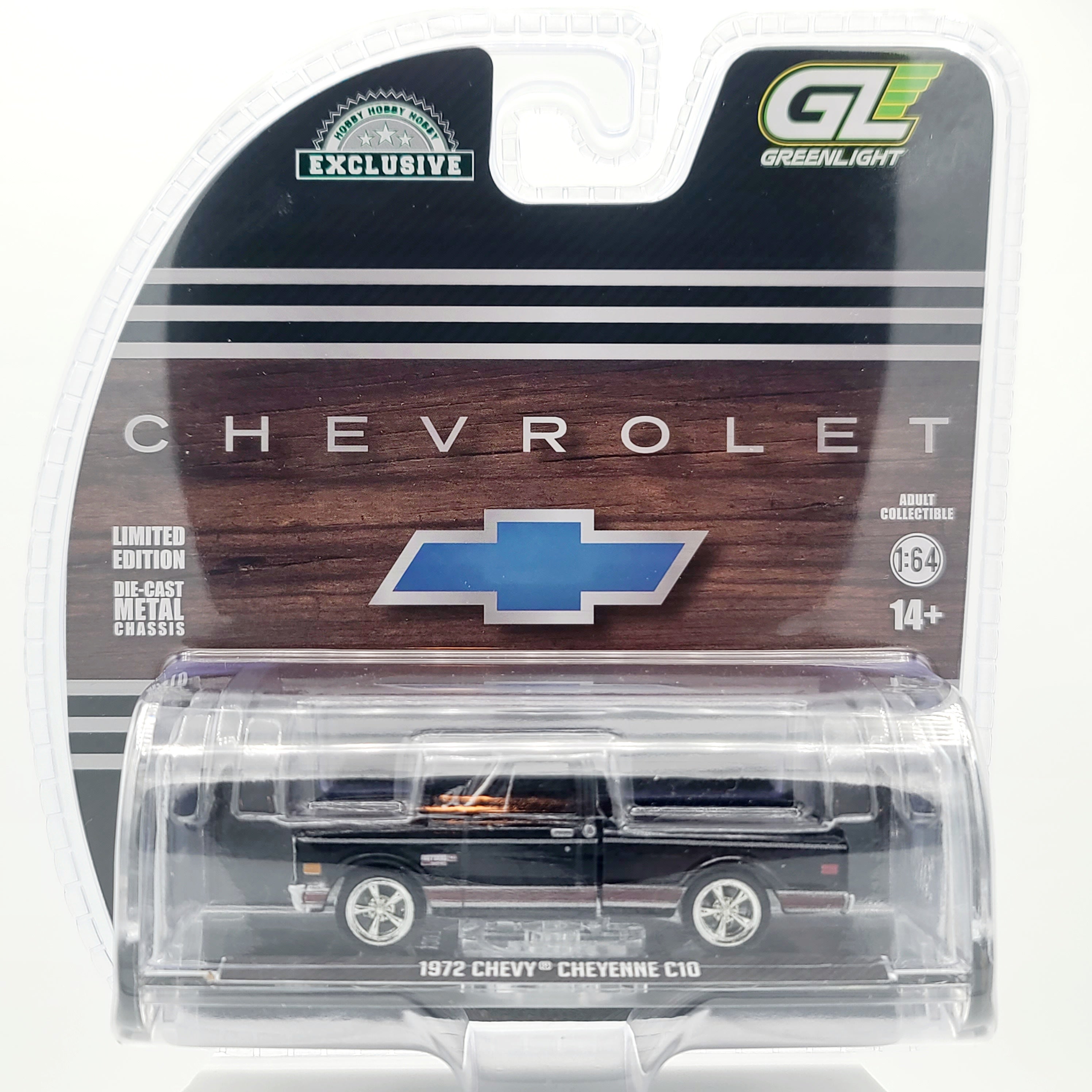 GreenLight '72 Chevy Cheyenne C10 - 1:64, Black (2025 Hobby Exclusive)